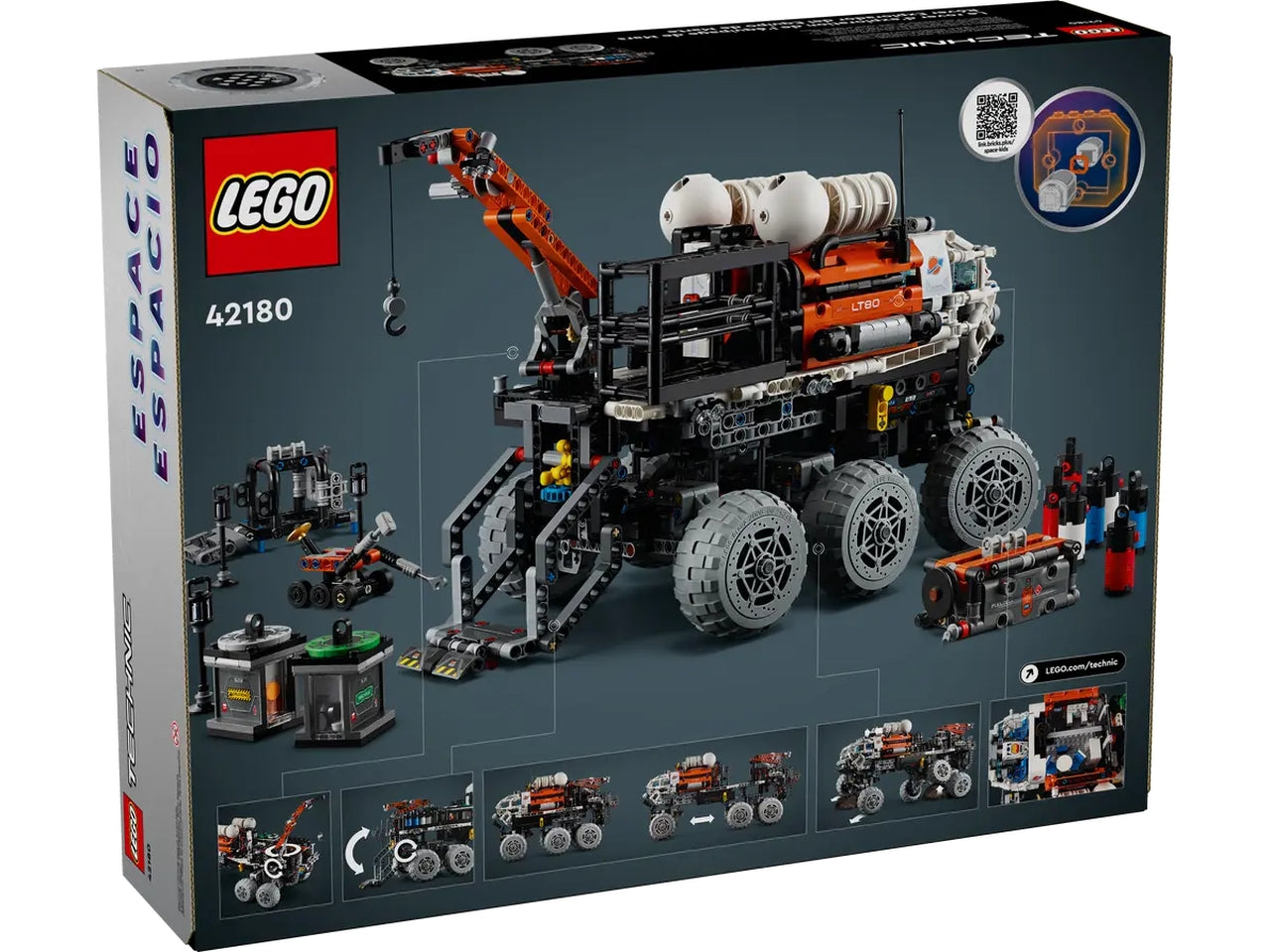 Lego technic rover di esplorazione marziano