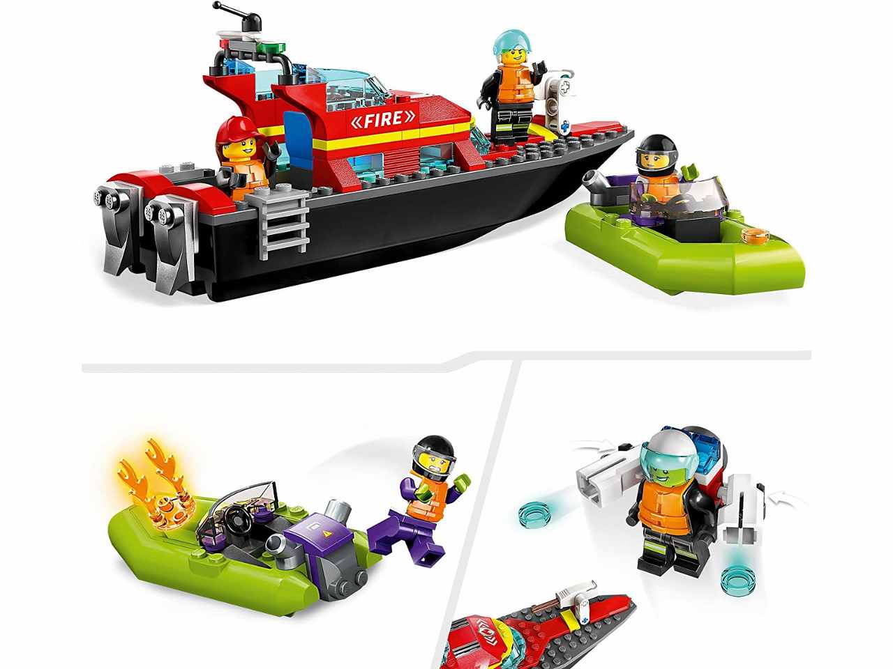 Lego Barca di Soccorso Antincendio 60373
