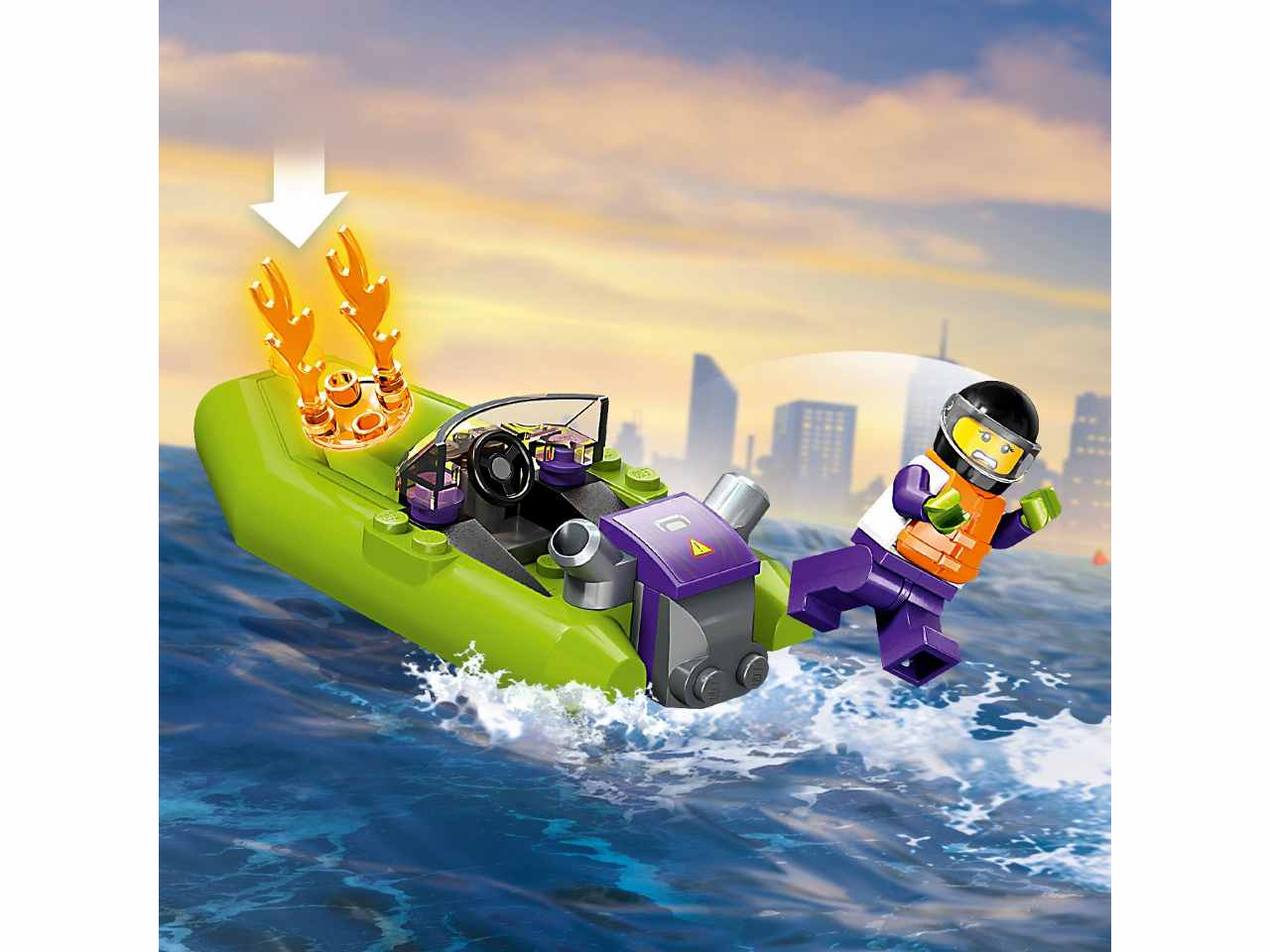 Lego Barca di Soccorso Antincendio 60373