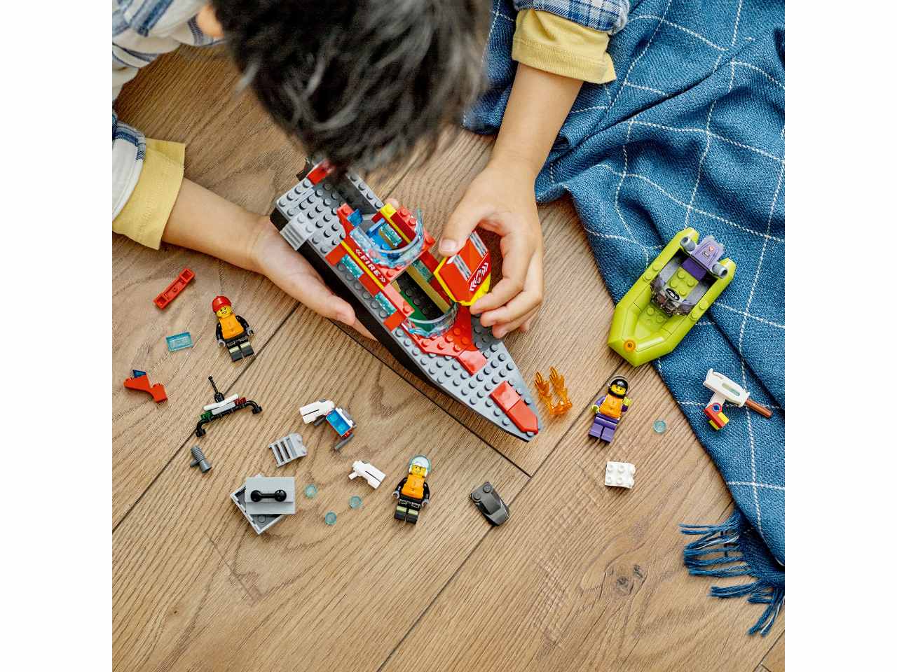 Lego Barca di Soccorso Antincendio 60373