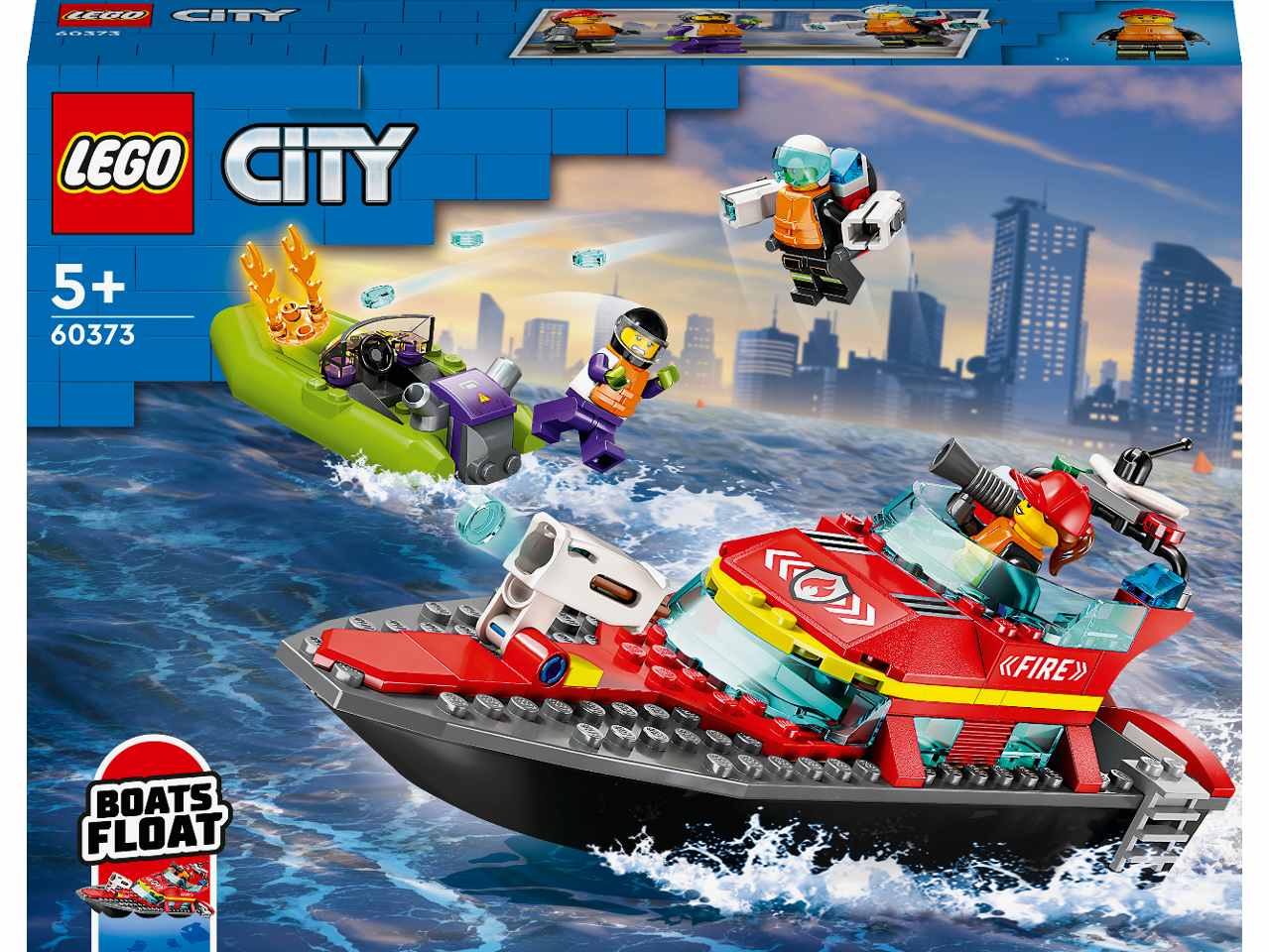 Lego Barca di Soccorso Antincendio 60373