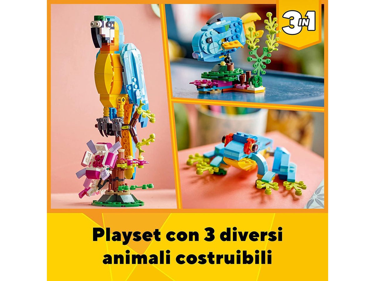 Lego Creator Pappagallo Esotico 31136