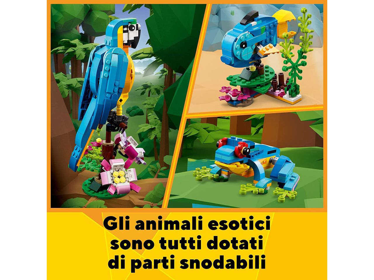 Lego Creator Pappagallo Esotico 31136