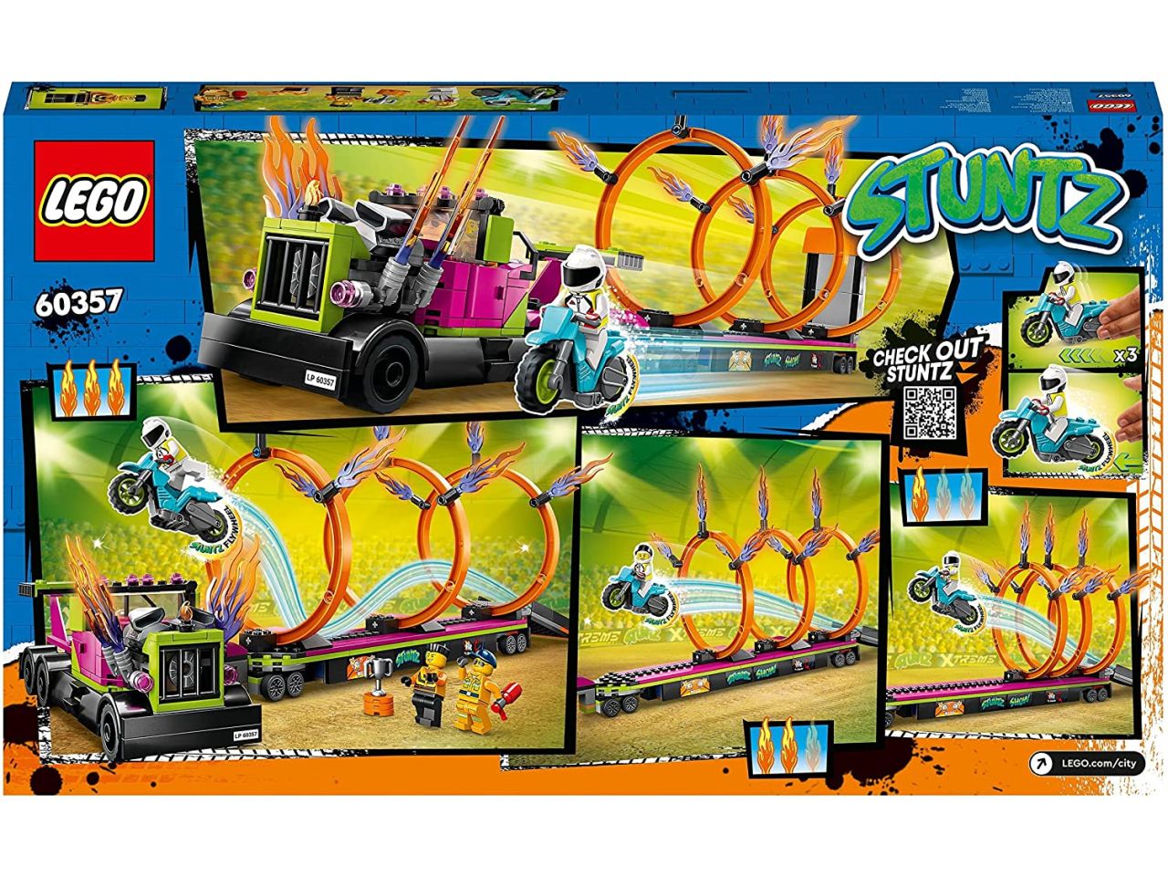 Lego city stuntz stunt truck: sfida dellâanello di fuoco