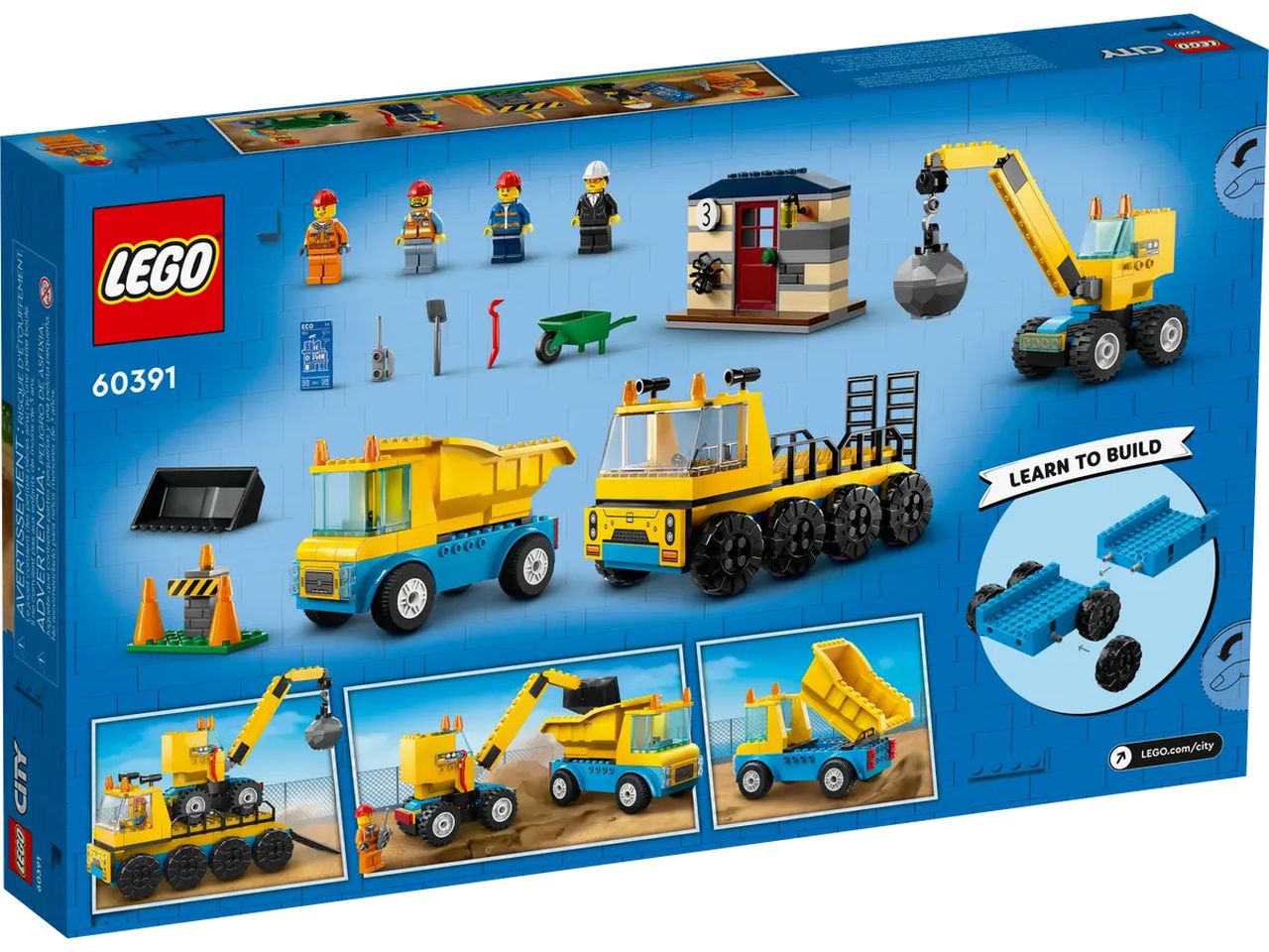Lego City Camion da Cantiere e Gru 60391