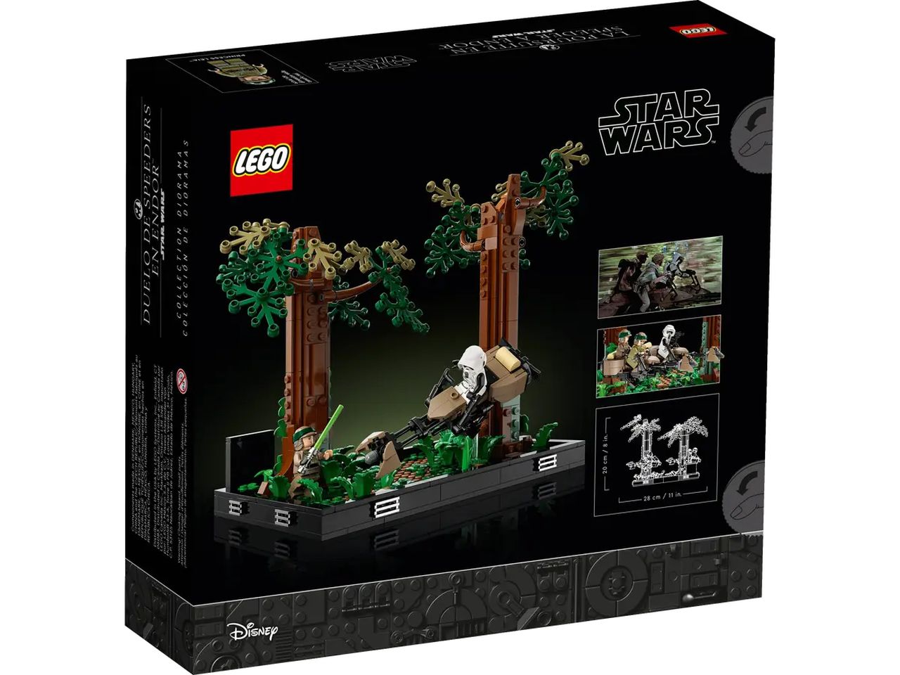 Lego Star Wars Diorama Inseguimento Speeder Endor 75353