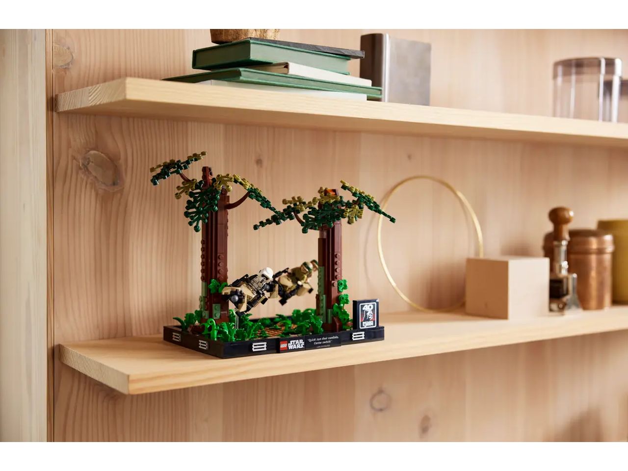 Lego Star Wars Diorama Inseguimento Speeder Endor 75353
