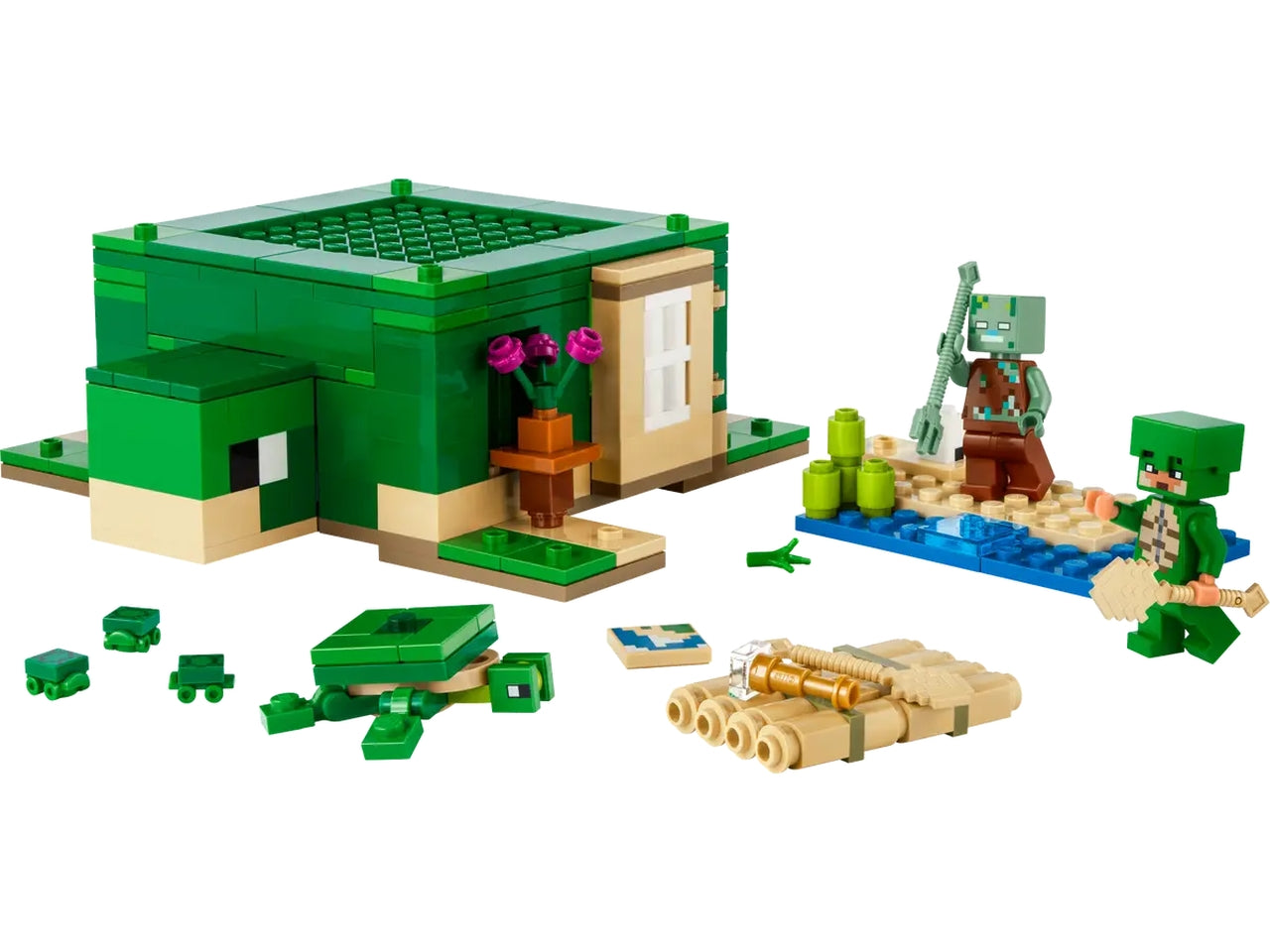 Lego minecraft beach house della tartaruga
