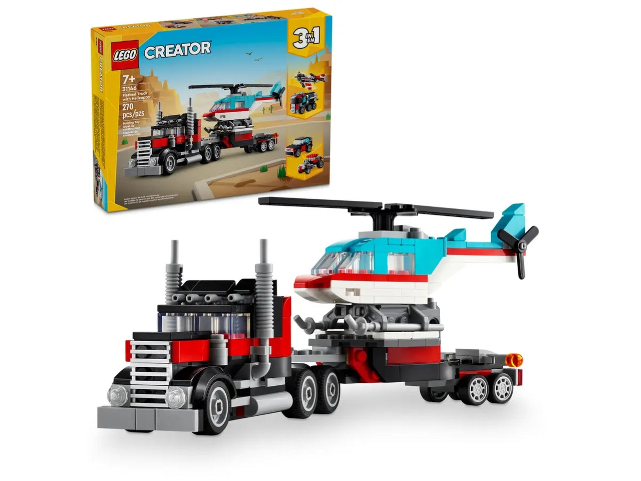 Lego creator autocarro con elicottero