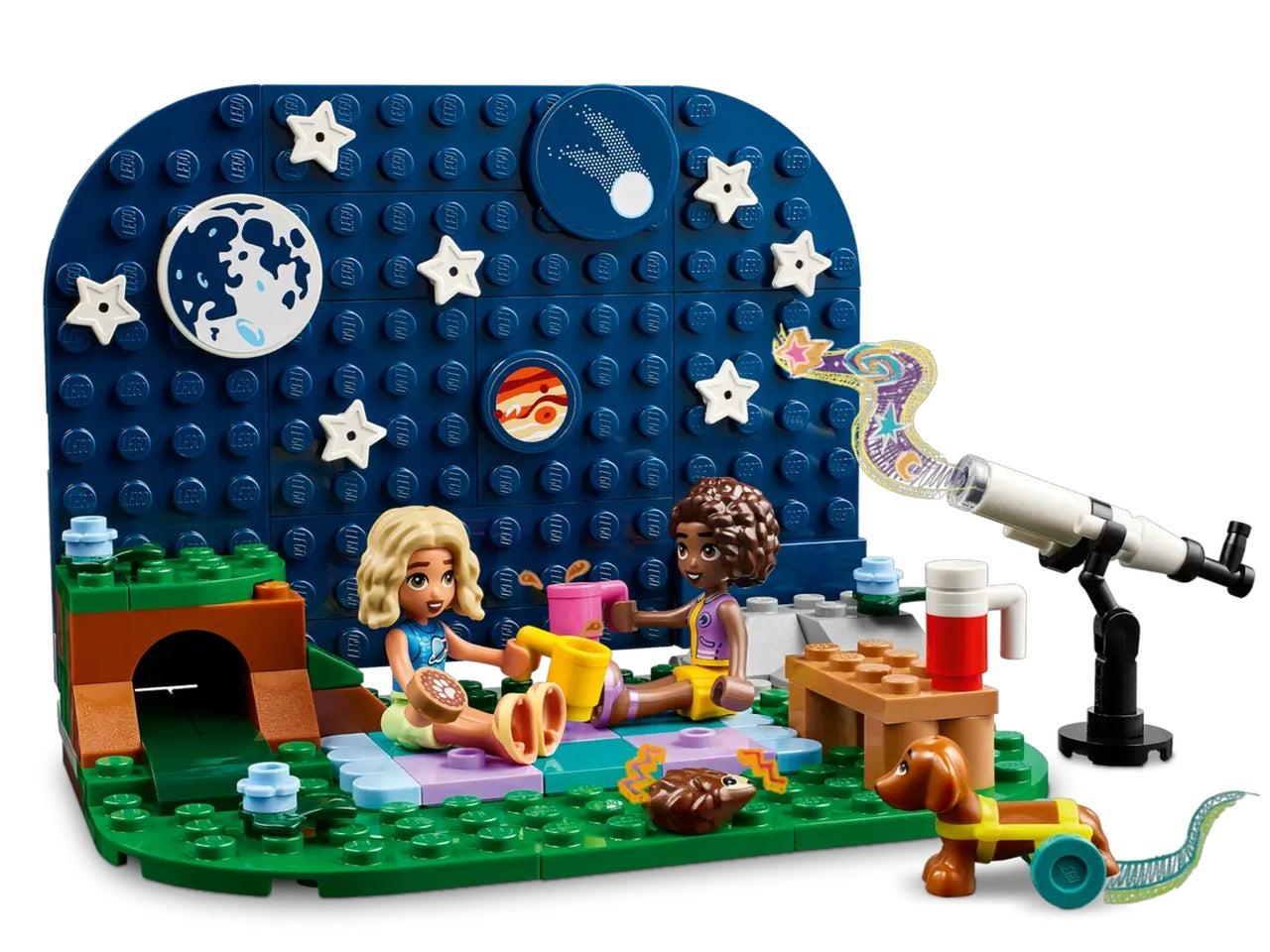 Lego friends camping-van sotto le stelle