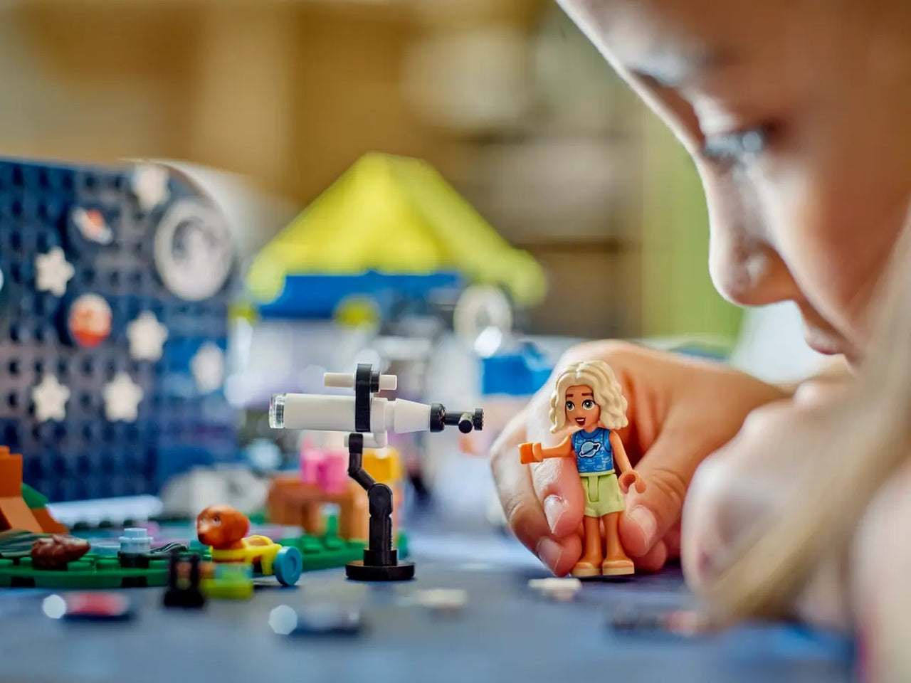 Lego friends camping-van sotto le stelle
