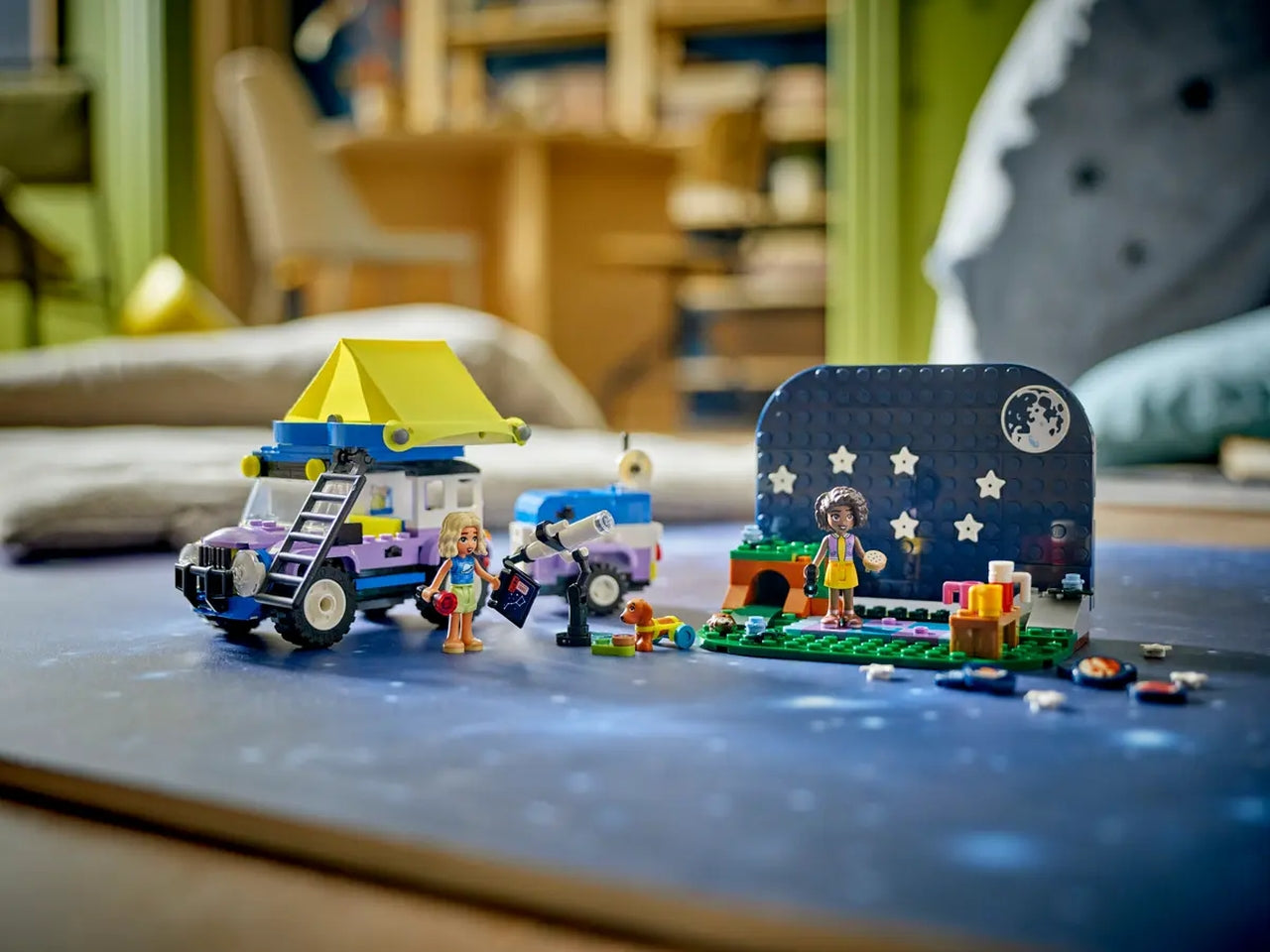 Lego friends camping-van sotto le stelle