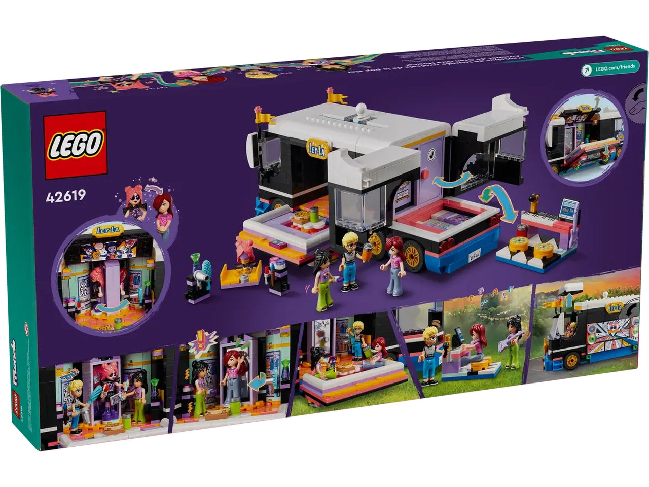 Lego friends tour bus delle pop star