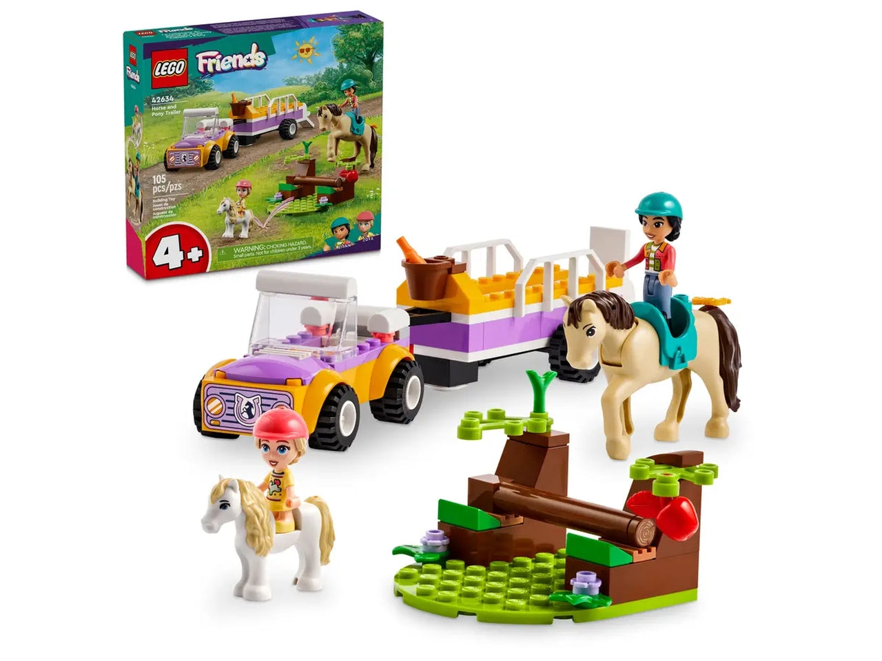 Lego friends rimorchio con cavallo e pony