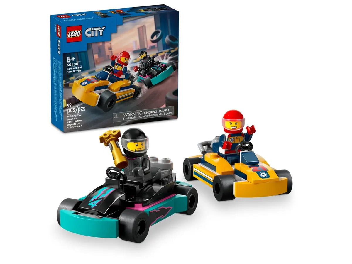 Lego city great vehicles go-kart e piloti