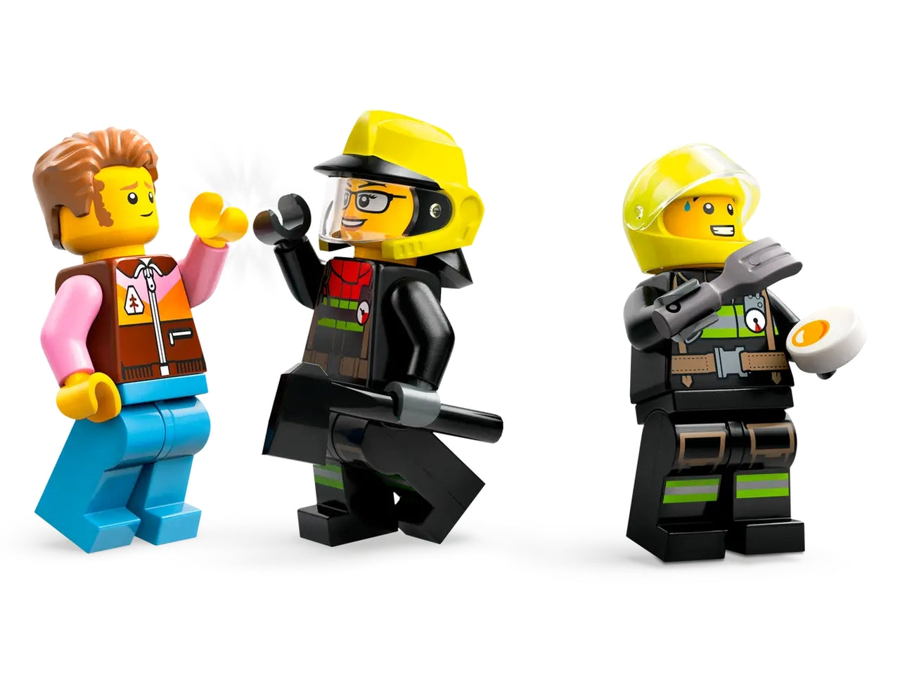 Lego city fire fuoristrada antincendio e gommone di salvataggio