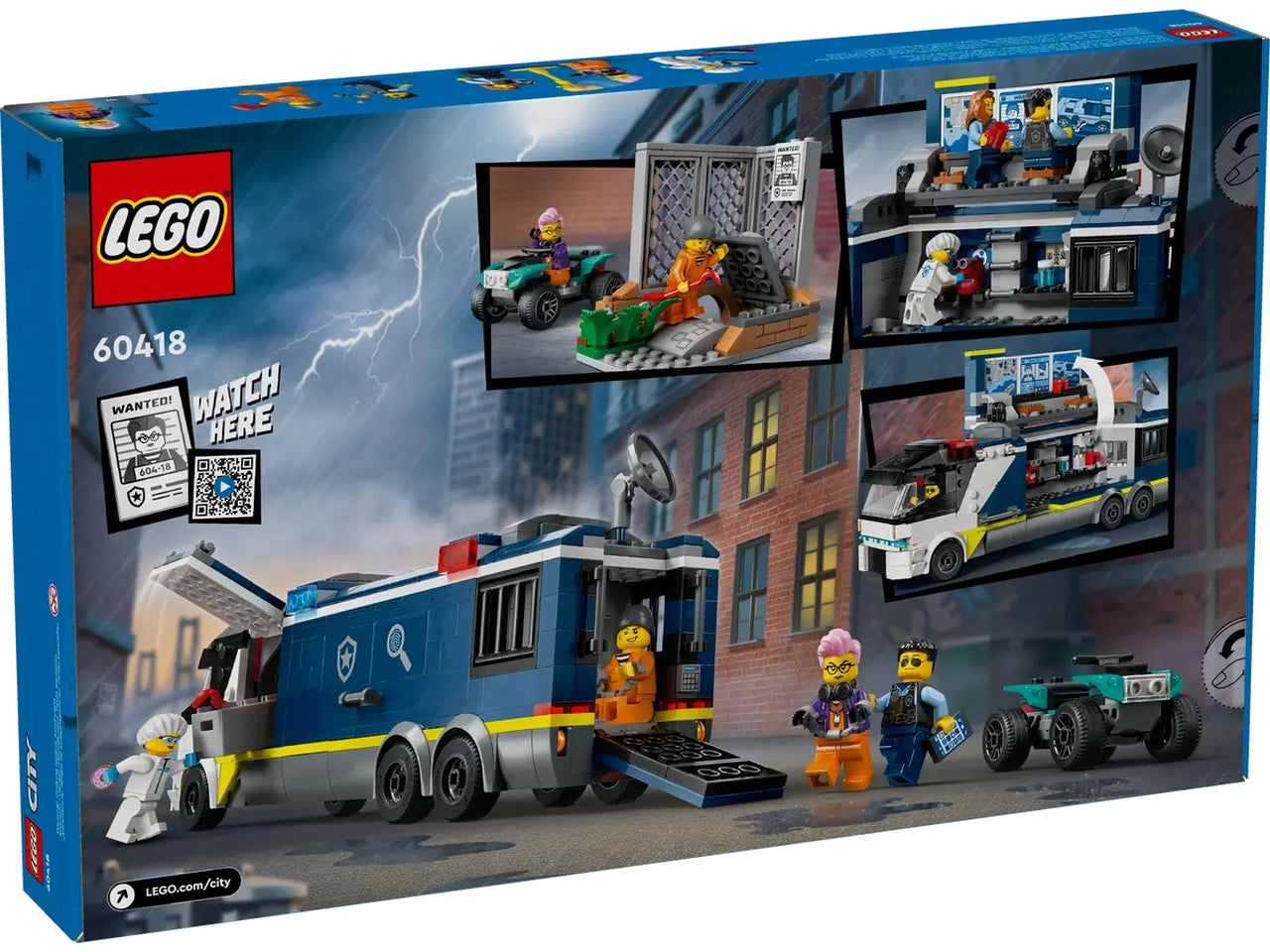 Lego city police camion laboratorio mobile della polizia
