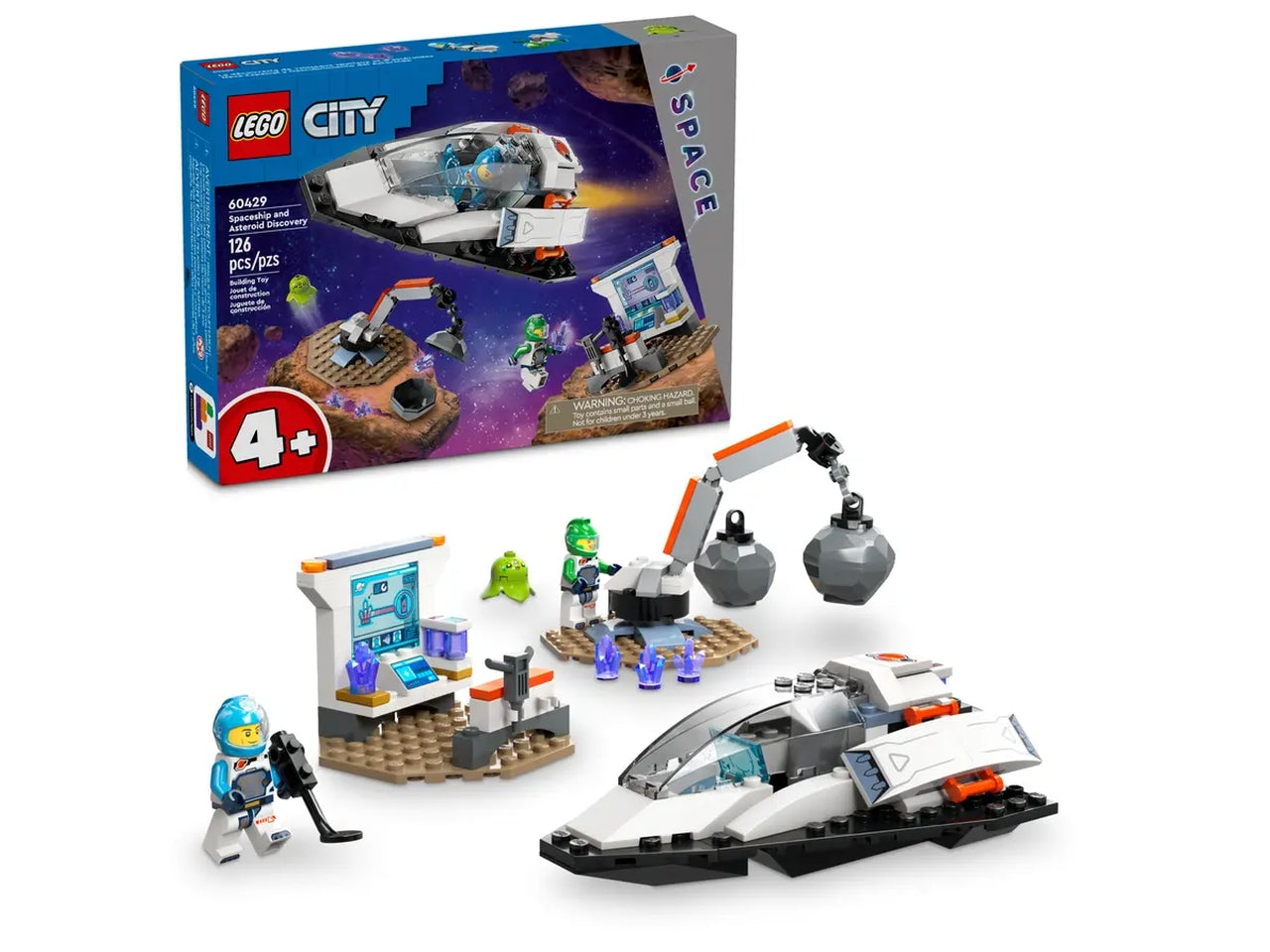 Lego city space navetta spaziale e scoperta di asteroidi