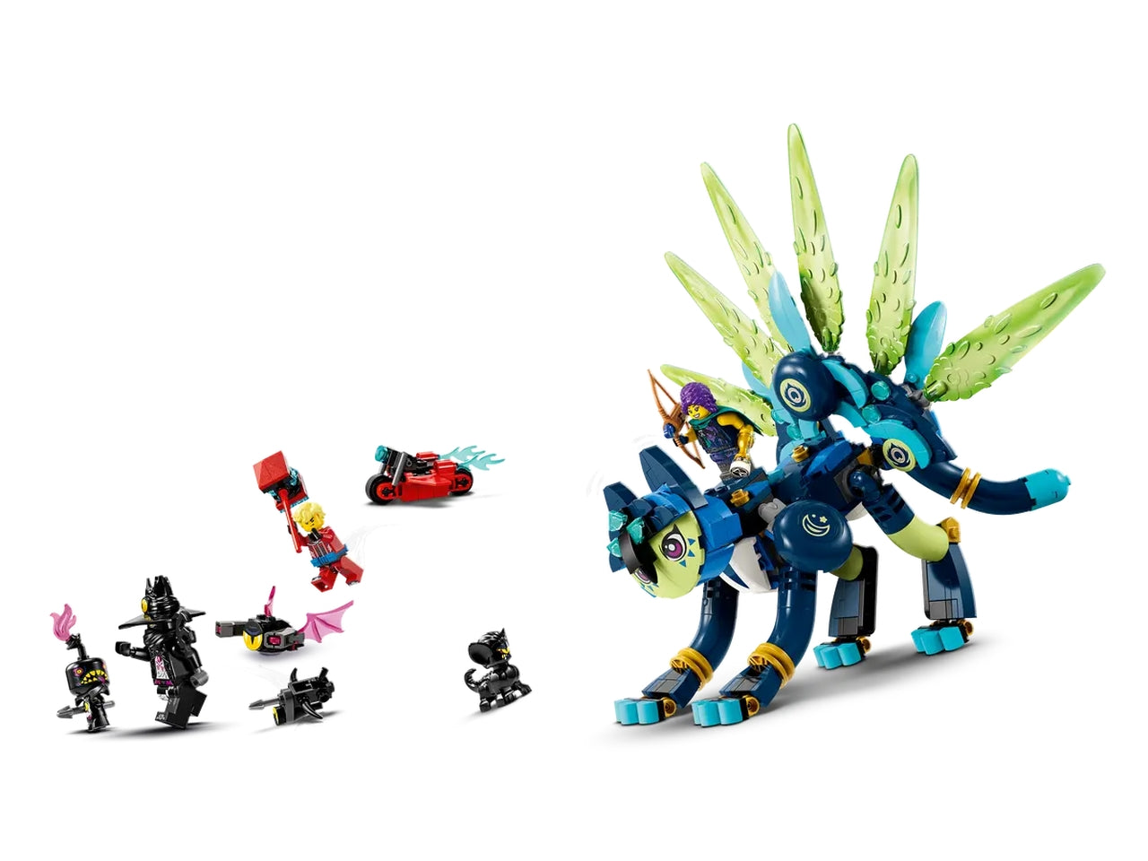 Lego dreamzzz zoey e zian, il gatto-gufo