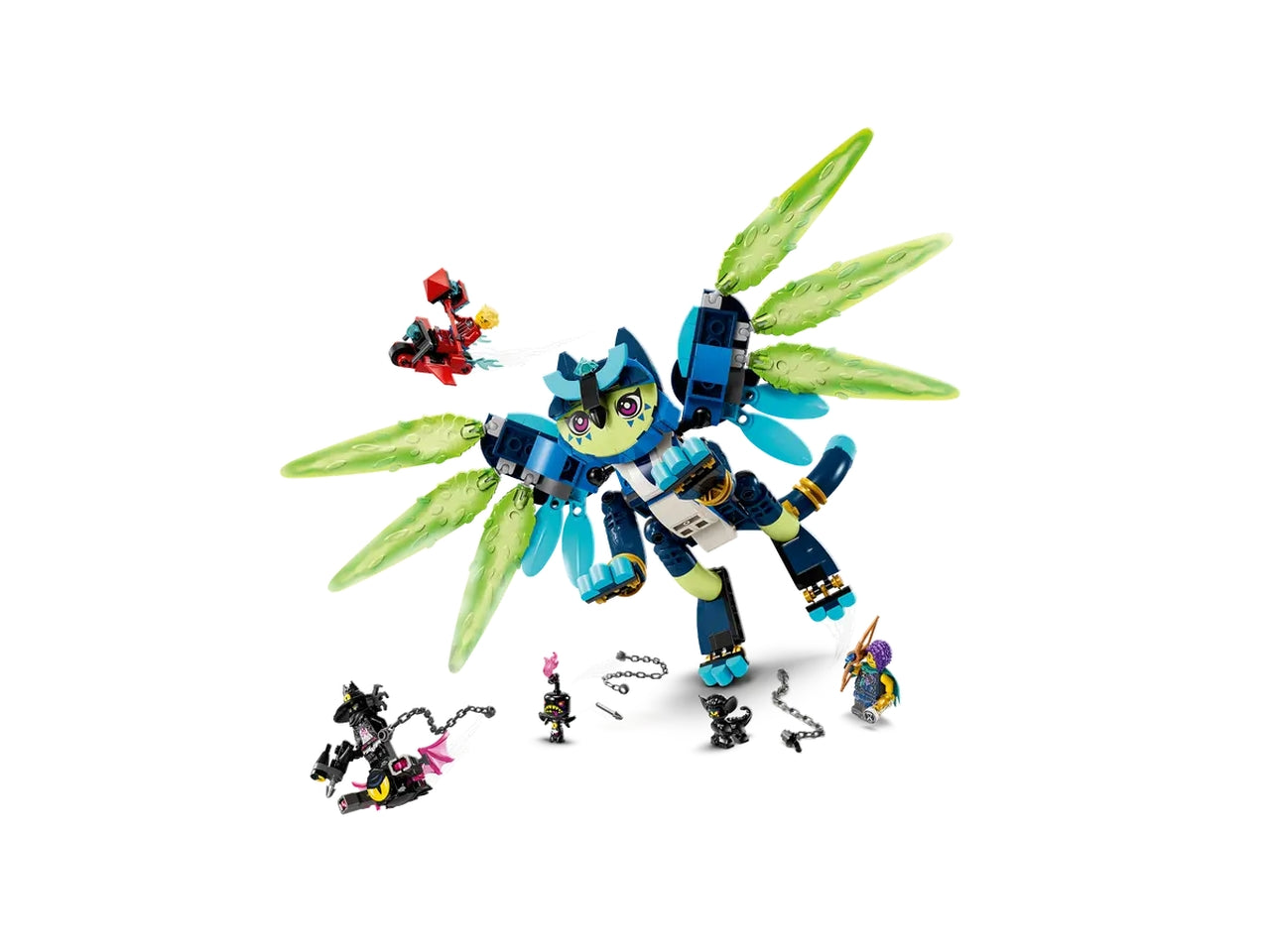 Lego dreamzzz zoey e zian, il gatto-gufo