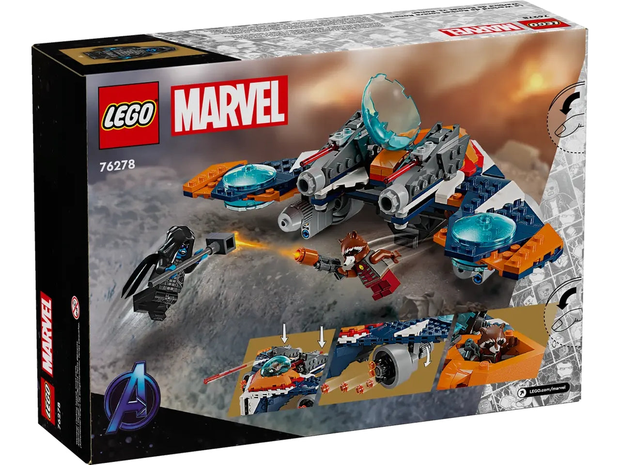 Lego super heroes marvel warbird di rocket vs. ronan