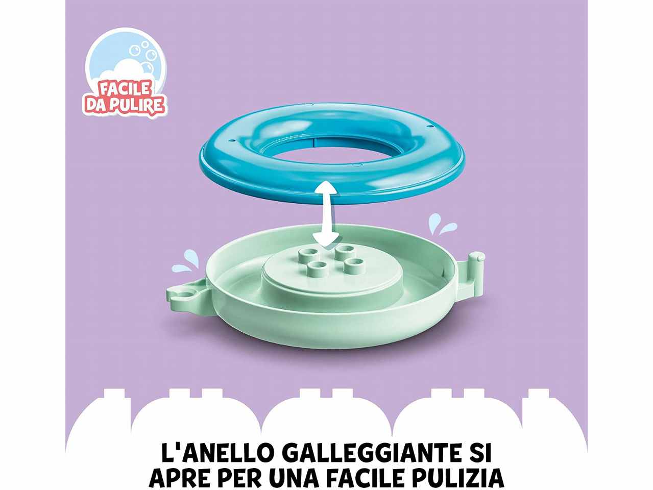 Lego Duplo Ora del Bagnetto Treno Animali Galleggiante 10965
