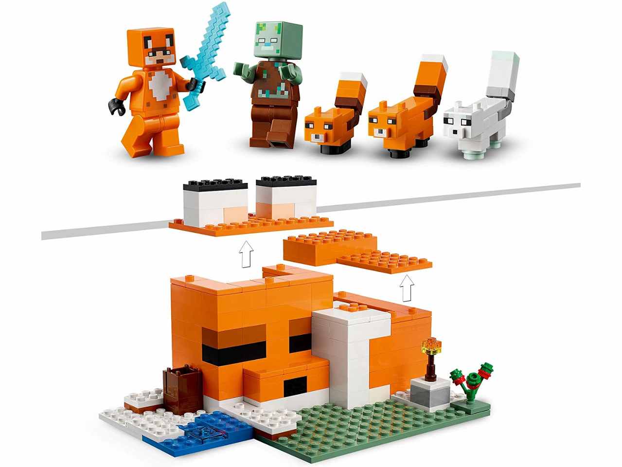 Lego Minecraft Il Capanno della Volpe 21178