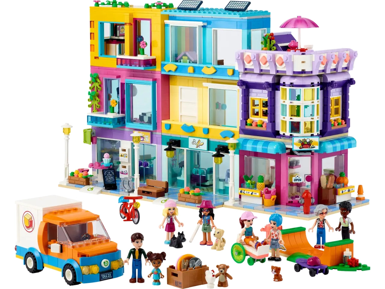 Lego edificio della strada principale.