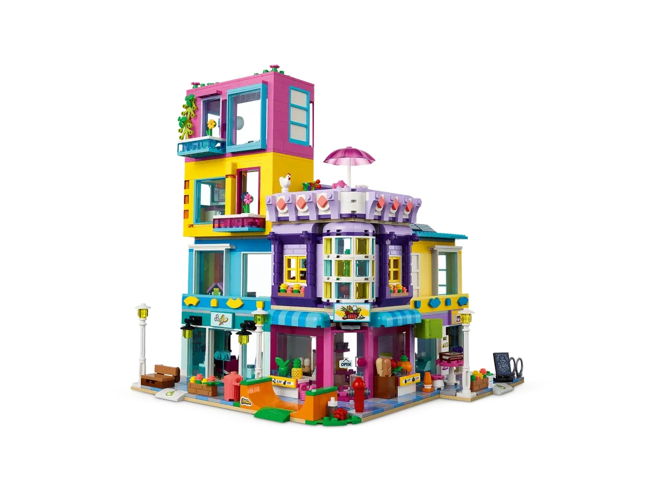 Lego edificio della strada principale.