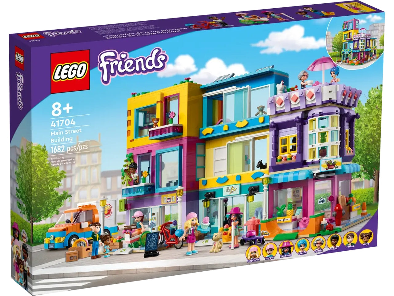 Lego edificio della strada principale.