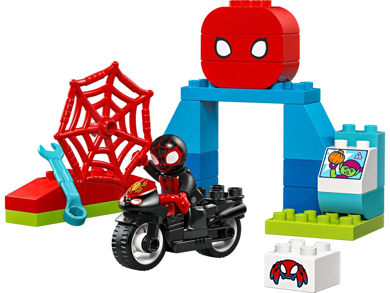 Lego Duplo Disney Spiderman lâavventura in moto, set costruzioni in scatola da 24 pezzi, per bambino di 2+ anni 10424