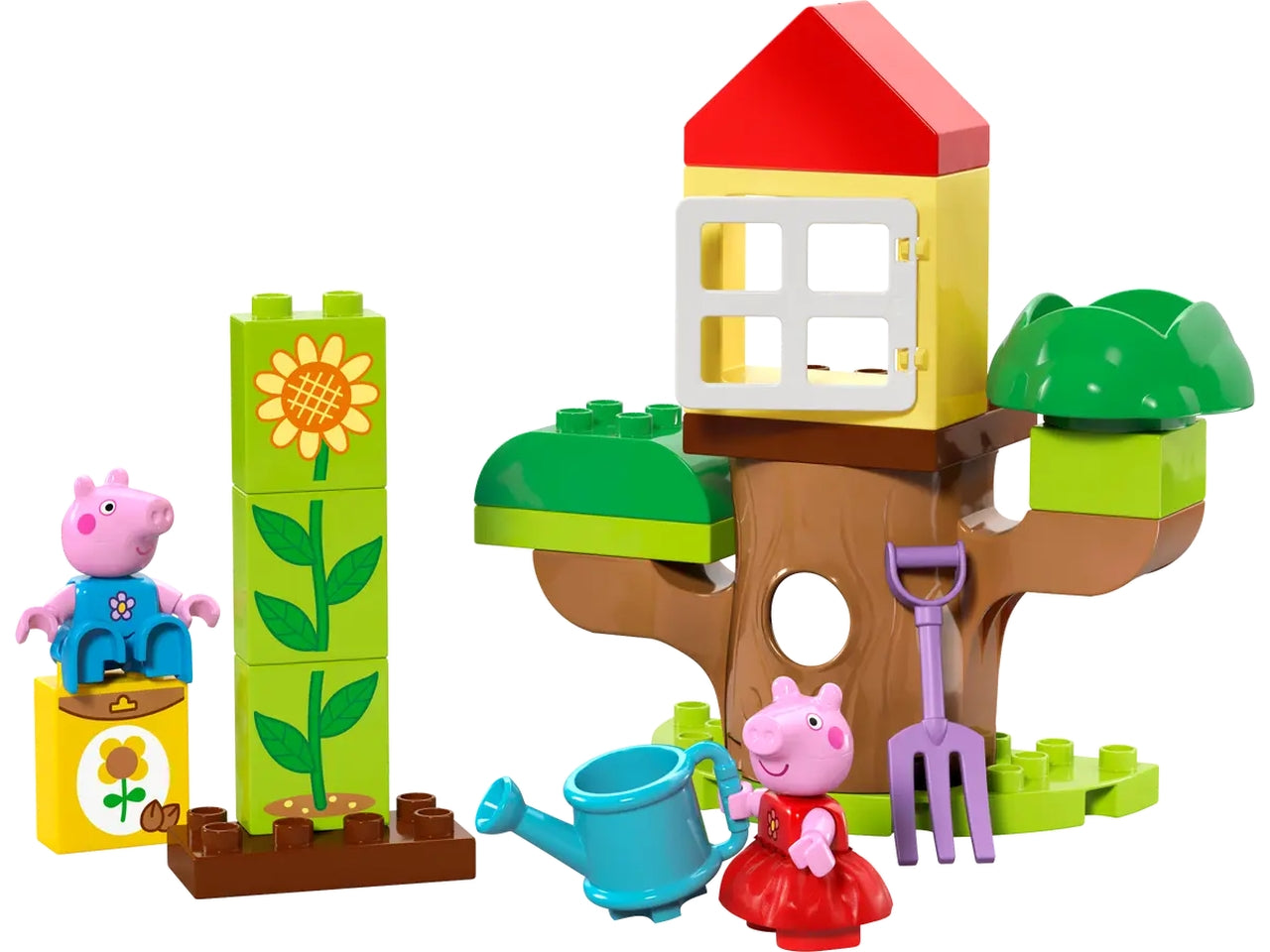 Lego Duplo Peppa Pig il giardino e la casa sull' albero, set costruzioni in scatola da 20 pezzi per bambini di 2+ anni 10431