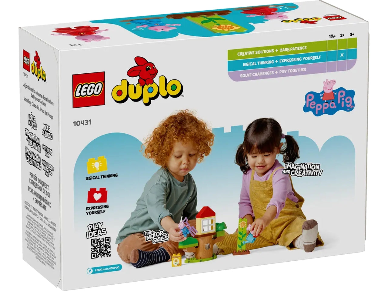 Lego Duplo Peppa Pig il giardino e la casa sull' albero, set costruzioni in scatola da 20 pezzi per bambini di 2+ anni 10431