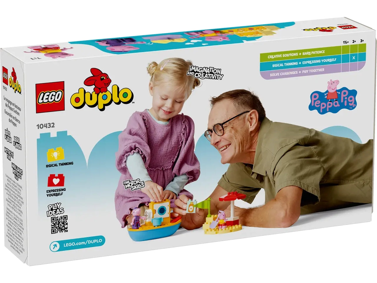 Lego Duplo Peppa Pig viaggio in barca, set costruzioni in scatola da 23 pezzi per bambini di 2+ anni 10432