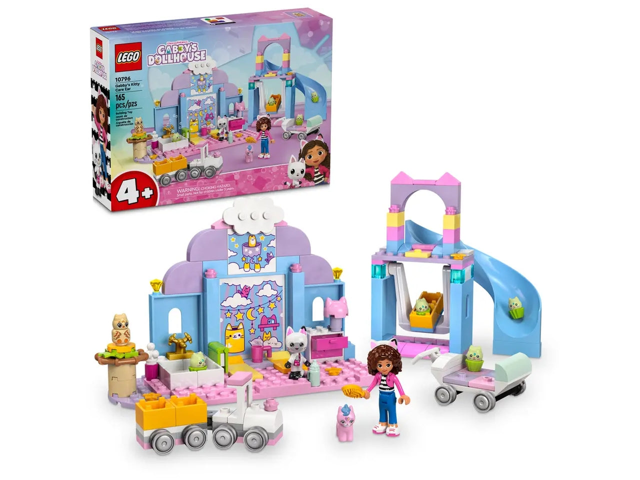 Lego Gabby's Dollhouse Asilo gatto-orecchio, set di costruzioni in scatola da 165 pezzi per bambine di 4+ anni, 10796