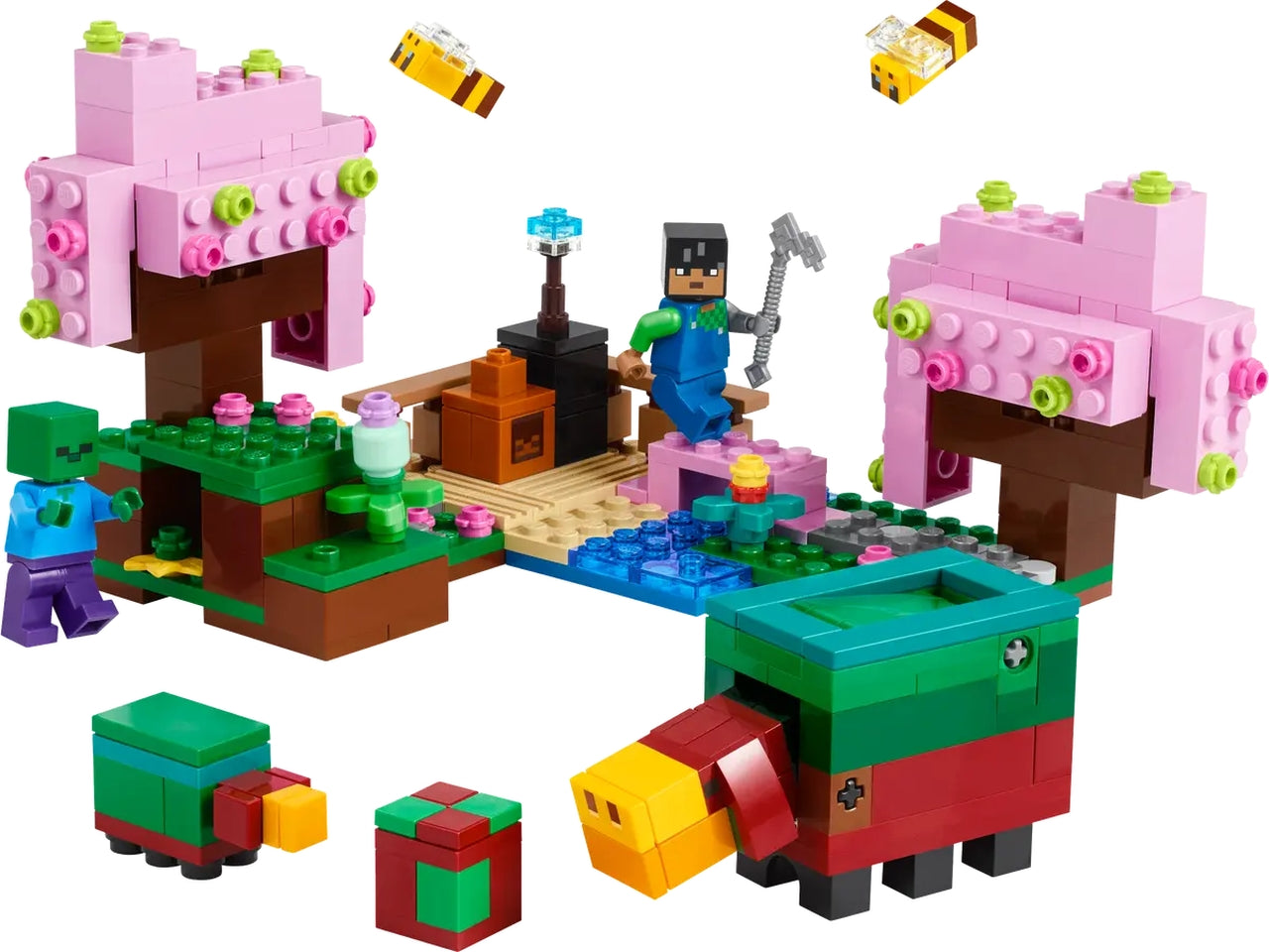 Lego Minecraft il giardino del ciliegio in fiore, set costruzioni in scatola da 304 pezzi per bambini di 8+ anni 21260