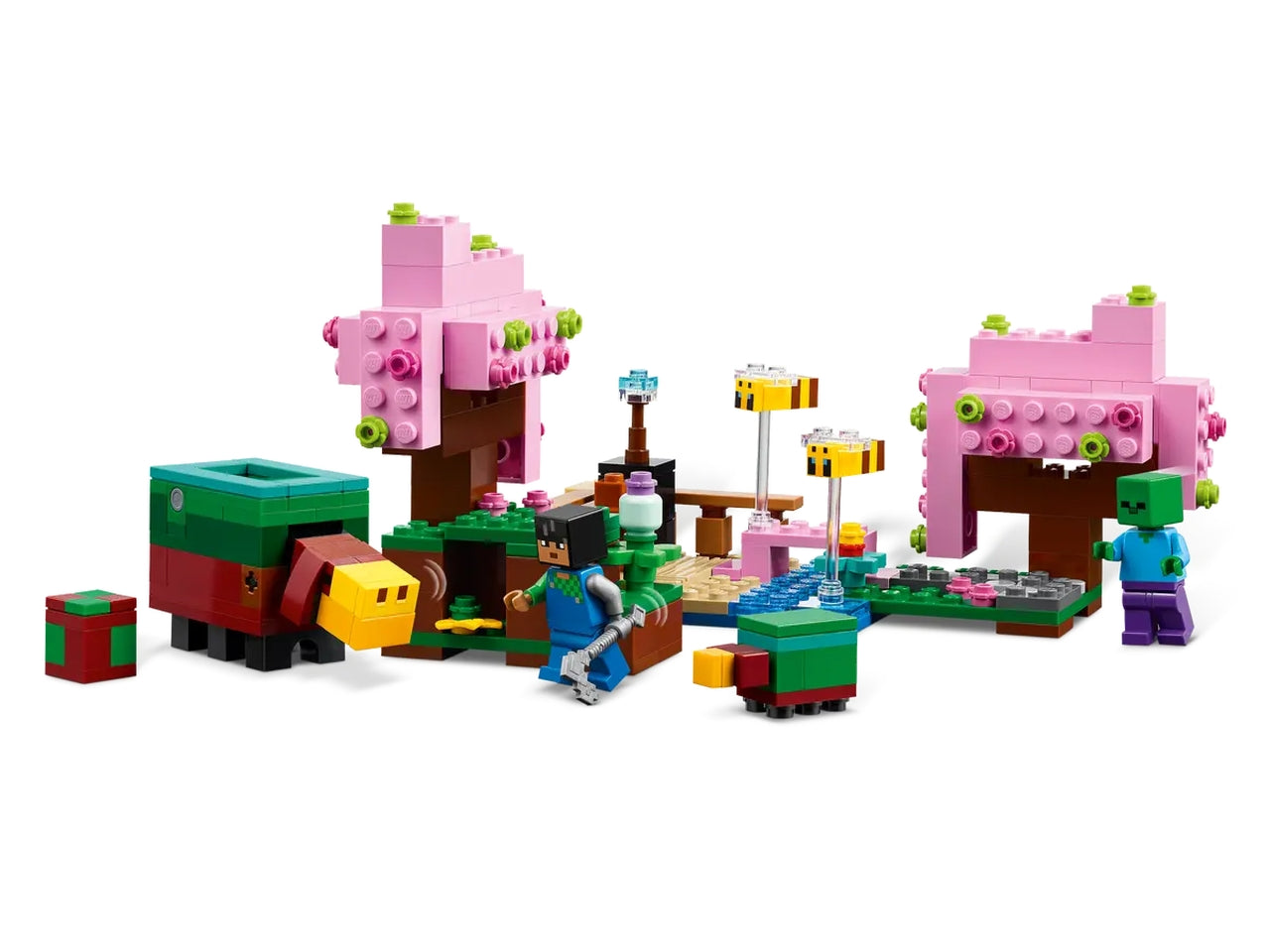 Lego Minecraft il giardino del ciliegio in fiore, set costruzioni in scatola da 304 pezzi per bambini di 8+ anni 21260