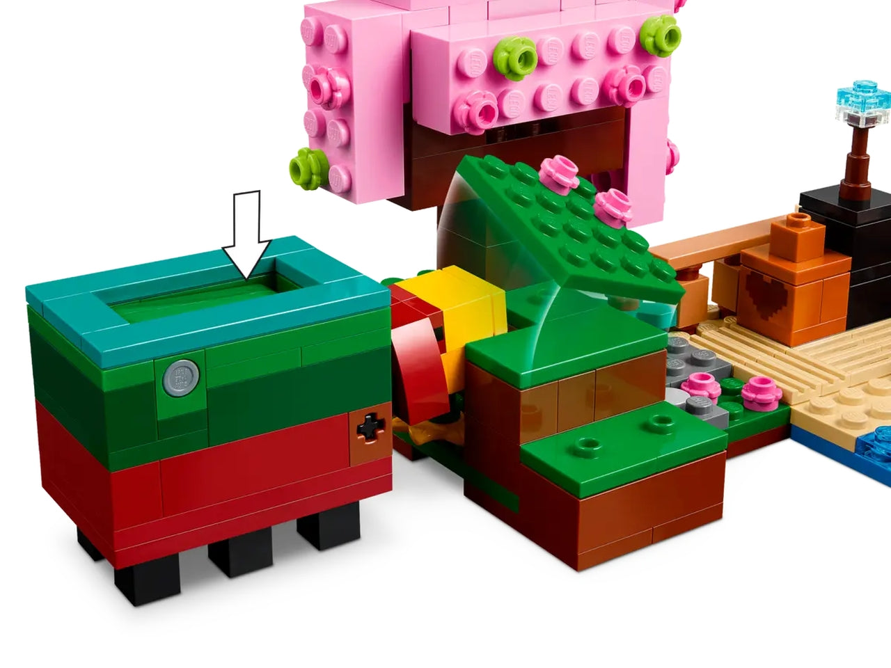 Lego Minecraft il giardino del ciliegio in fiore, set costruzioni in scatola da 304 pezzi per bambini di 8+ anni 21260