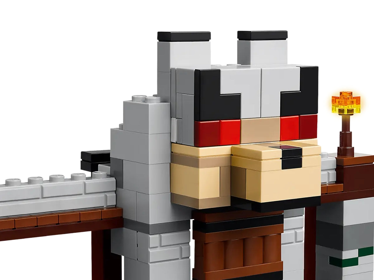Lego Minecraft il castello del lupo, set costruzioni in scatola da 312 pezzi, per bambini di 8+ anni 21261