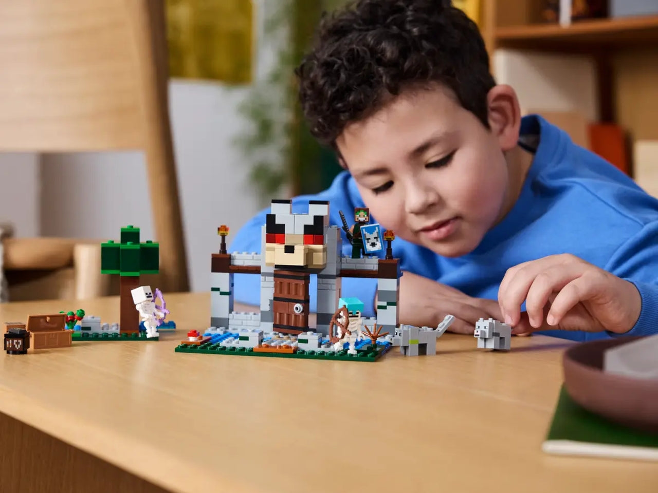 Lego Minecraft il castello del lupo, set costruzioni in scatola da 312 pezzi, per bambini di 8+ anni 21261