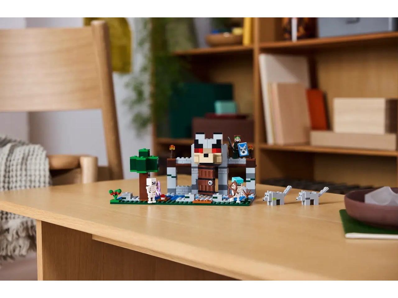 Lego Minecraft il castello del lupo, set costruzioni in scatola da 312 pezzi, per bambini di 8+ anni 21261