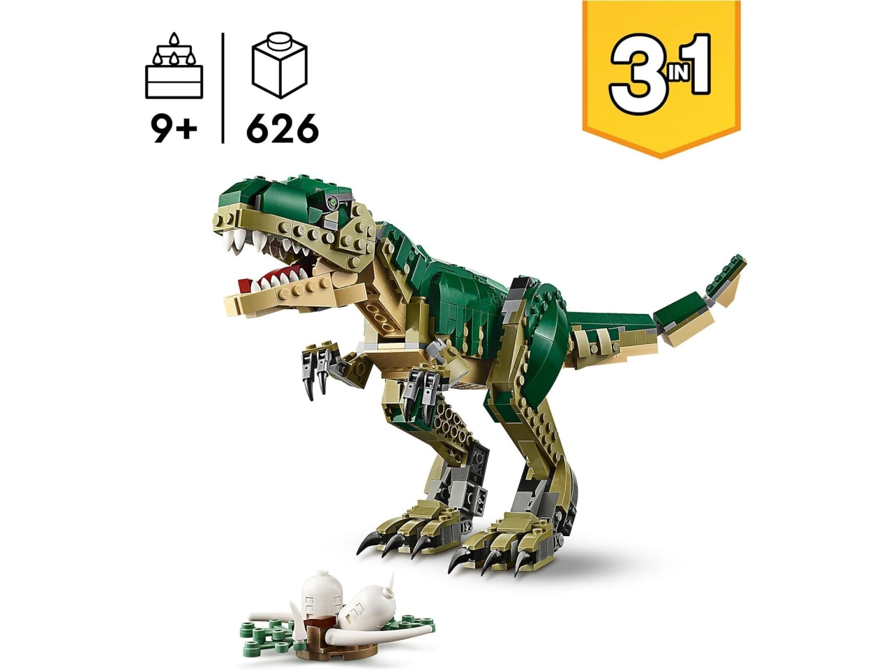 Lego Creator T. Rex, set costruzioni in scatola da 626 pezzi, 9+ anni 31151