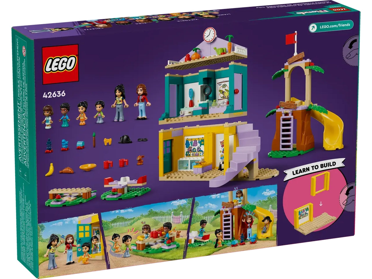 Lego Friends lâAsilo Nido di Heartlake City, set di costruzioni in scatola da 239 pezzi, per bambini 4+ anni 42636