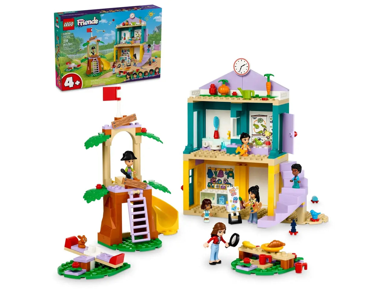 Lego Friends lâAsilo Nido di Heartlake City, set di costruzioni in scatola da 239 pezzi, per bambini 4+ anni 42636