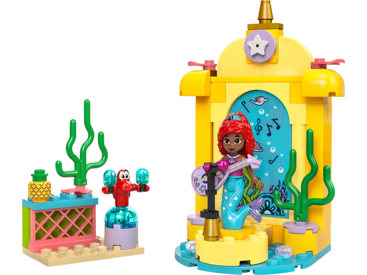 Lego Disney Princess il Palcoscenico Musicale di Ariel, set di mattoncini in scatola da 60 pezzi, per bambine 4+ anni 43235