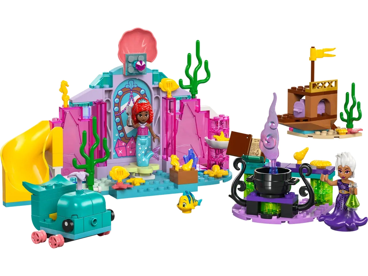 Lego Disney Princess la Caverna di Cristallo di Ariel, set di mattoncini in scatola da 141 pezzi, per bambine 4+ anni 43254