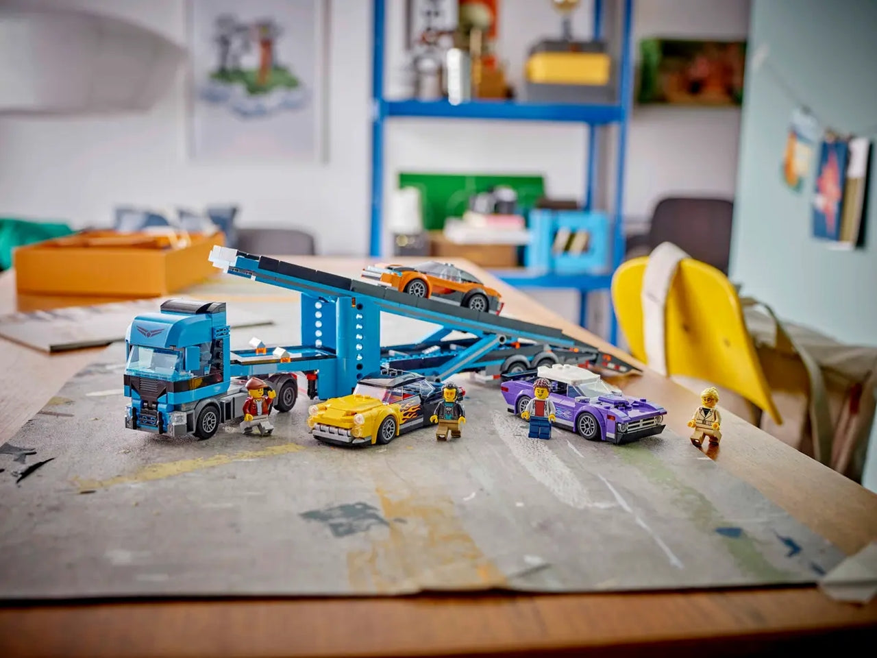 Lego City Big Vehicles Camion trasportatore con auto sportive, set di costruzioni in scatola da 998 pezzi, 7+anni 60408
