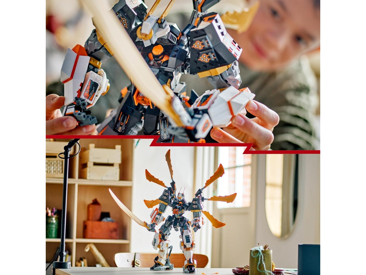 Lego Ninjago Mech Drago titanio di Cole, set di costruzioni in scatola da 1055 pezzi, per ragazzi 12+ anni 71821