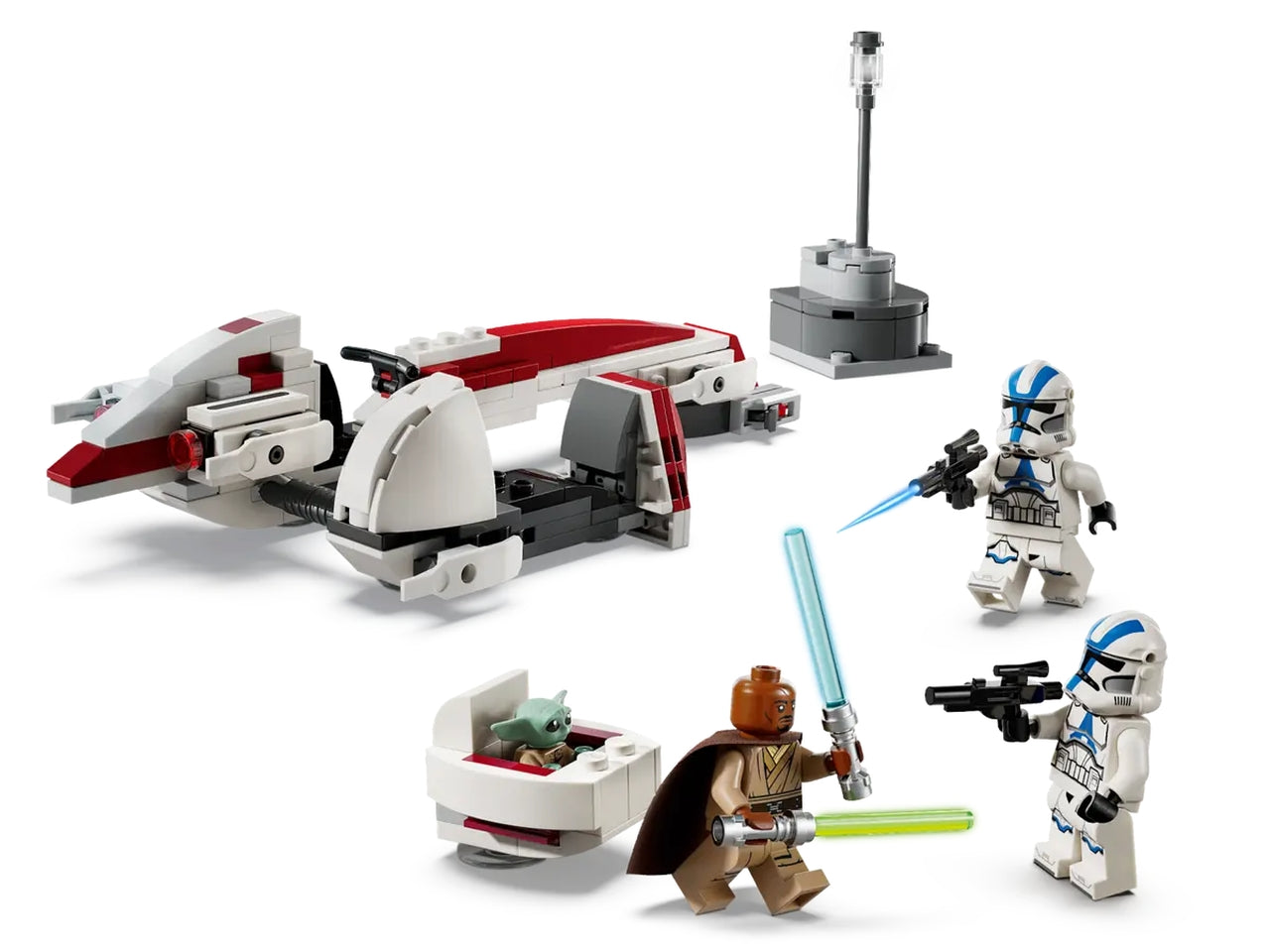 Lego Star Wars, la fuga del barc speeder, set costruzione in scatola da 221 pezzi da 8+ anni 75378