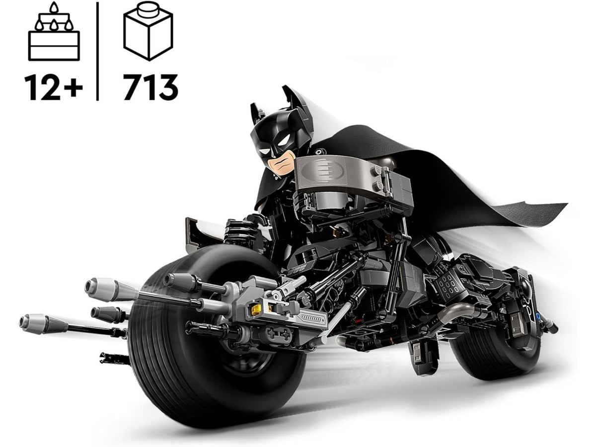 Lego Super Heroes Batman con Bat-Pod, personaggio costruibile
in scatola da 713 pezzi, per ragazzi 12+ anni 76273